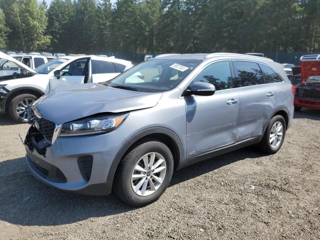 5XYPGDA39KG601561 - 2019 KIA SORENTO L BLUE photo 1