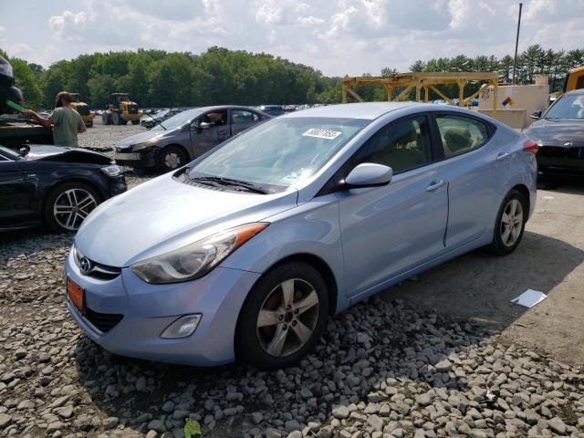 KMHDH4AE7CU318914 - 2012 HYUNDAI ELANTRA GLS BLUE photo 1