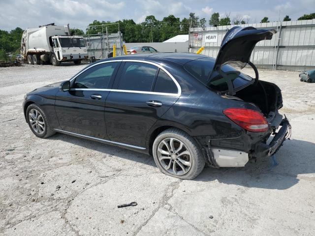 WDDWF4KB4GR140076 - 2016 MERCEDES-BENZ C 300 4MATIC BLACK photo 2