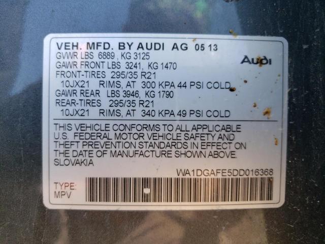 WA1DGAFE5DD016368 - 2013 AUDI Q7 PRESTIGE 灰色 照片 13