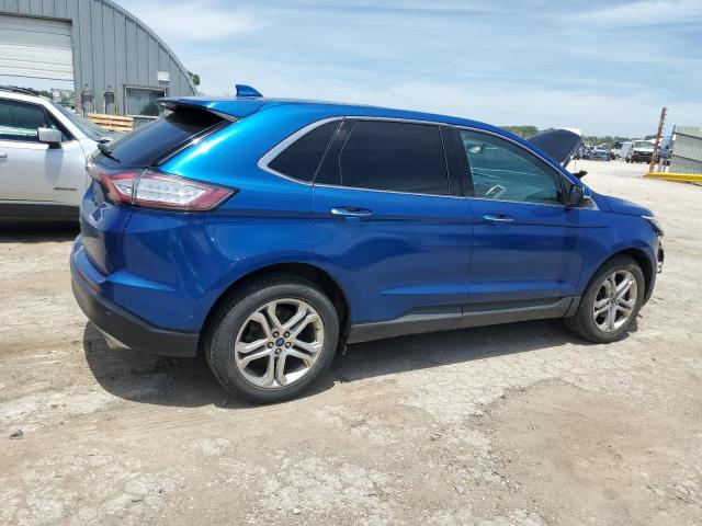 2FMPK3K94JBB63929 - 2018 FORD EDGE TITANIUM BLUE photo 3