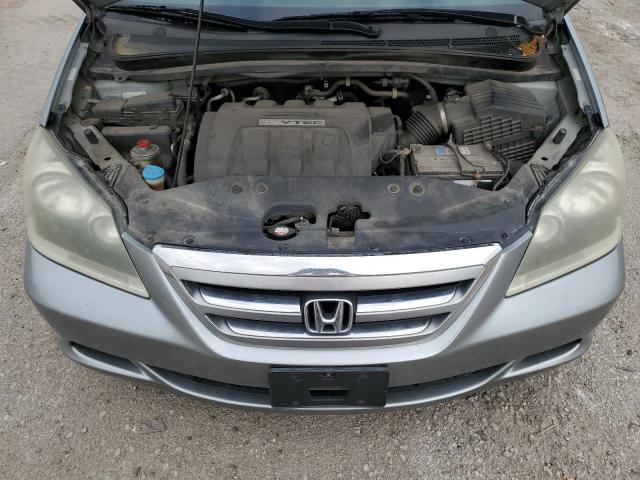 5FNRL38467B105080 - 2007 HONDA ODYSSEY EX GRAY photo 12