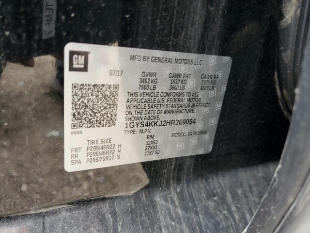 1GYS4KKJ2HR369054 - 2017 CADILLAC ESCALADE ESV PLATINUM შავი ფოტო 14