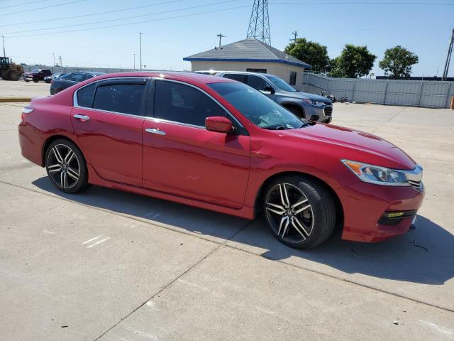 1HGCR2F17HA111571 - 2017 HONDA ACCORD SPORT SPECIAL EDITION RED photo 4