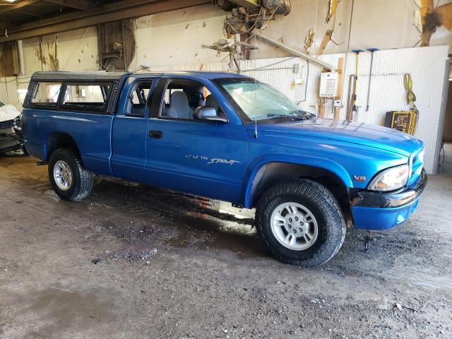 1B7GG22X2YS554415 - 2000 DODGE DAKOTA BLUE photo 4