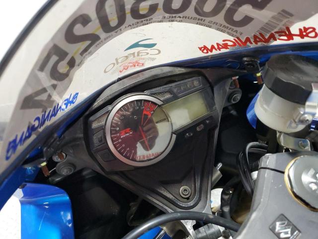 JS1GR7MA8F2100581 - 2015 SUZUKI GSX-R750 BLUE photo 7