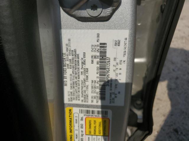 3FA6P0H79GR122637 - 2016 FORD FUSION SE SILVER photo 13