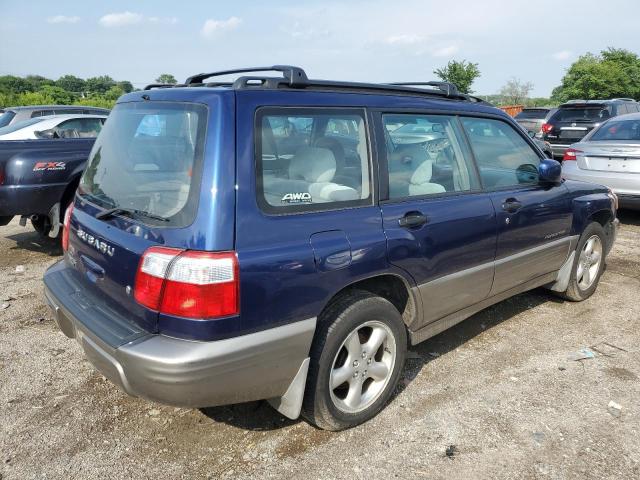 JF1SF65562H756196 - 2002 SUBARU FORESTER S ლურჯი ფოტო 3