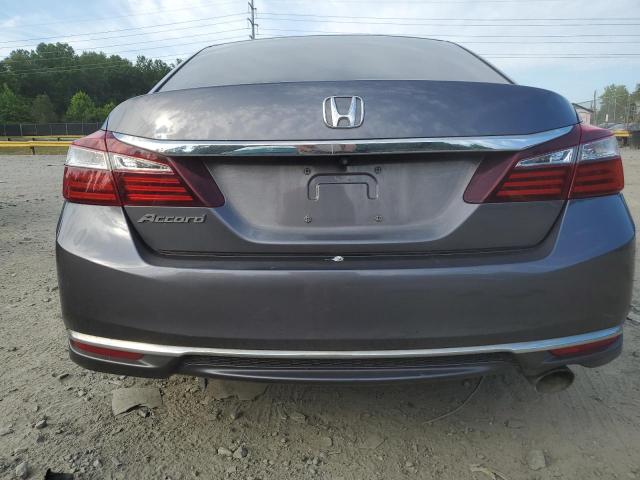 1HGCR2F33GA167359 - 2016 HONDA ACCORD LX GRAY photo 6