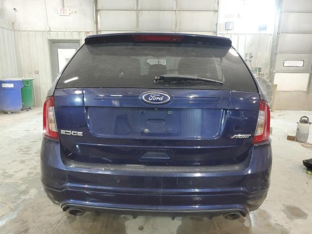 2FMDK3AK8BBA03240 - 2011 FORD EDGE SPORT BLUE photo 6