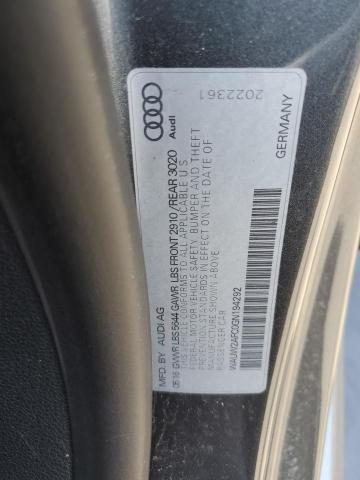 WAUW2AFC0GN194292 - 2016 AUDI S7 PRESTIGE GRAY photo 12