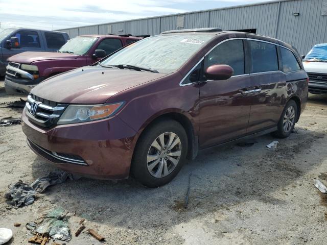 5FNRL5H68GB126865 - 2016 HONDA ODYSSEY EXL BURGUNDY photo 1