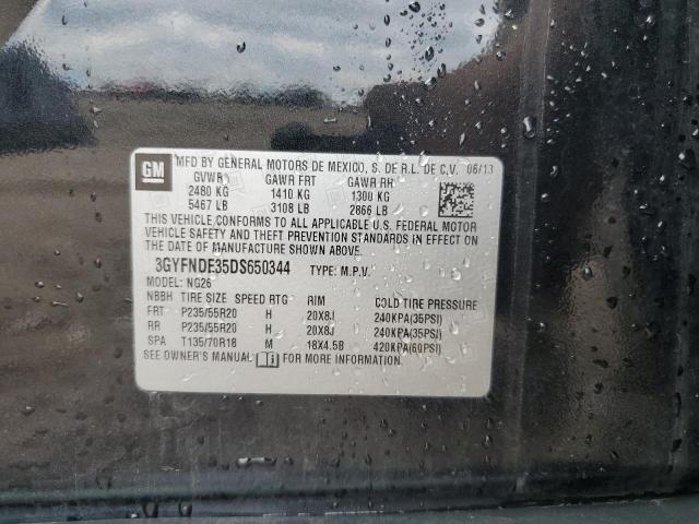 3GYFNDE35DS650344 - 2013 CADILLAC SRX PERFORMANCE COLLECTION Graphite photo 13