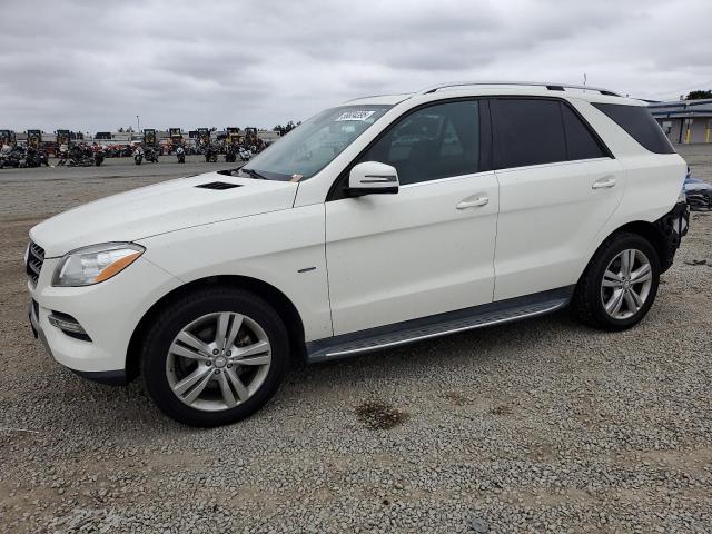 4JGDA5HB9CA024115 - 2012 MERCEDES-BENZ ML 350 4MATIC WHITE photo 1