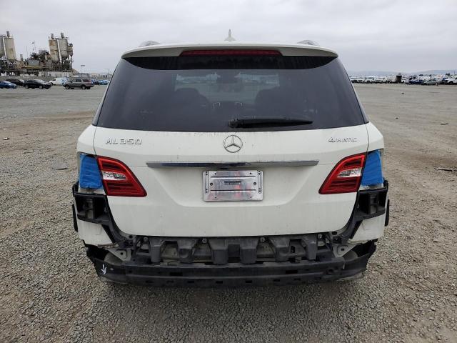 4JGDA5HB9CA024115 - 2012 MERCEDES-BENZ ML 350 4MATIC WHITE photo 6