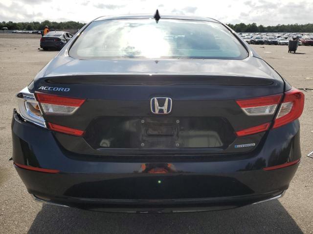 1HGCV3F42MA004322 - 2021 HONDA ACCORD HYBRID EX BLACK photo 6