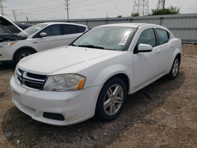 1C3CDZCB9CN312266 - 2012 DODGE AVENGER SXT WHITE photo 1