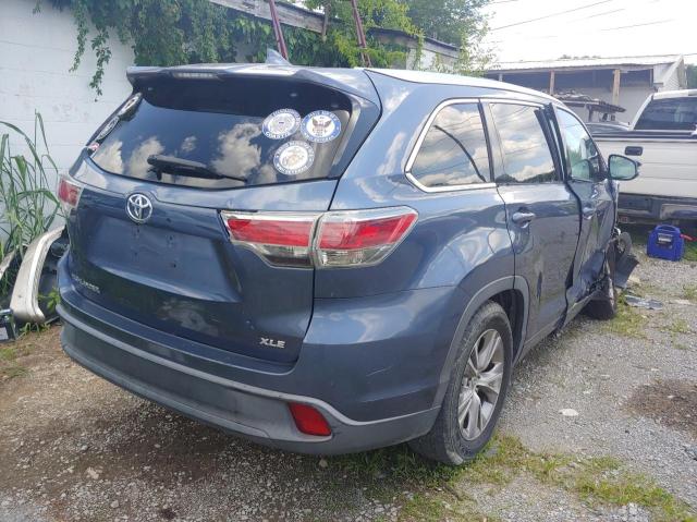 5TDKKRFH3ES037049 - 2014 TOYOTA HIGHLANDER XLE Dəniz mavisi foto 4