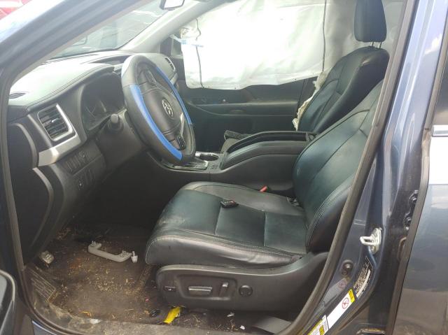 5TDKKRFH3ES037049 - 2014 TOYOTA HIGHLANDER XLE Dəniz mavisi foto 5