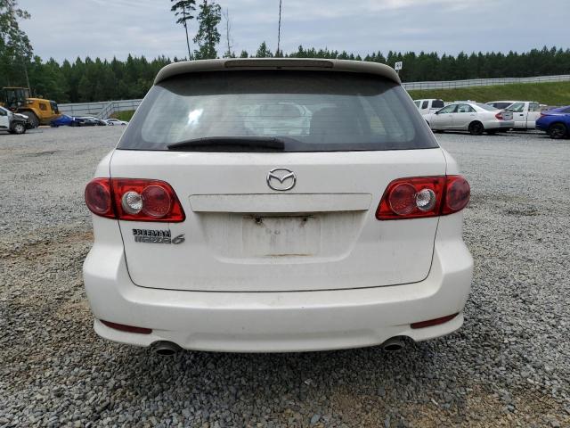 1YVHP82D245N60943 - 2004 MAZDA 6 S WHITE photo 6