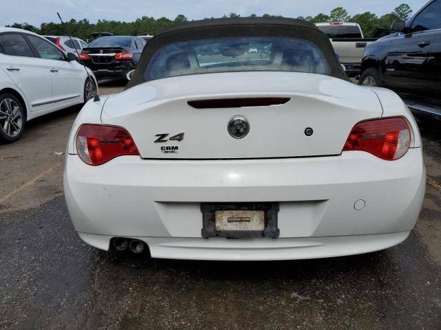 4USBU33507LW70835 - 2007 BMW Z4 3.0 WHITE photo 6