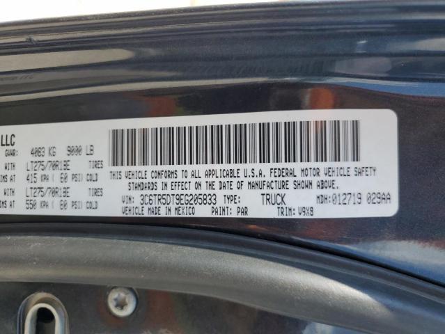 3C6TR5DT9EG205833 - 2014 RAM 2500 SLT BLACK photo 12