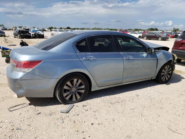 1HGCP3F82BA027075 - 2011 HONDA ACCORD EXL BLUE photo 3