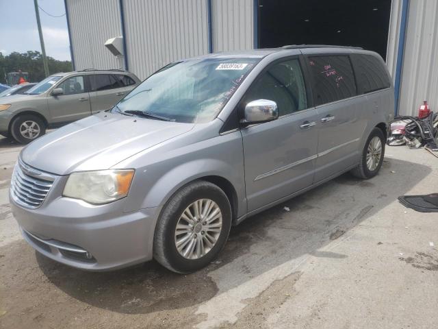 2C4RC1CG5DR606922 - 2013 CHRYSLER TOWN & COU TOURING L SILVER photo 1