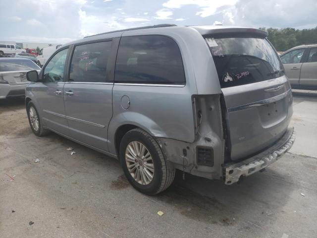 2C4RC1CG5DR606922 - 2013 CHRYSLER TOWN & COU TOURING L SILVER photo 2