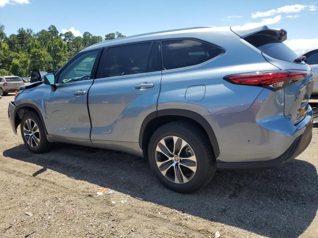 5TDGZRAHXLS020951 - 2020 TOYOTA HIGHLANDER XLE Azul foto 2