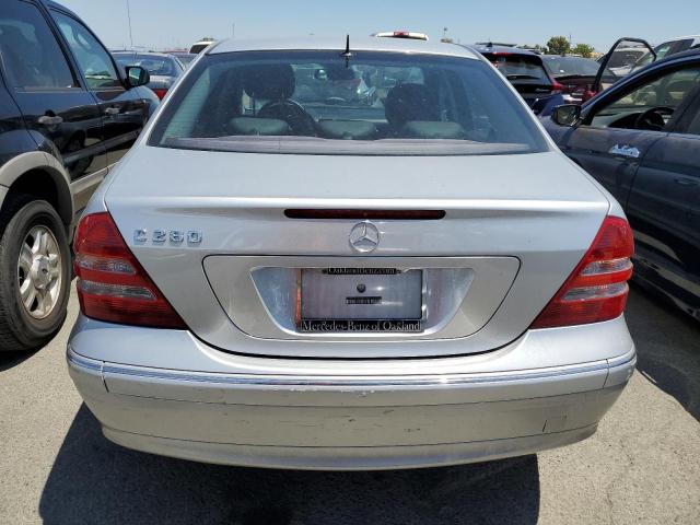 WDBRF54H06A831423 - 2006 MERCEDES-BENZ C 280 SILVER photo 6