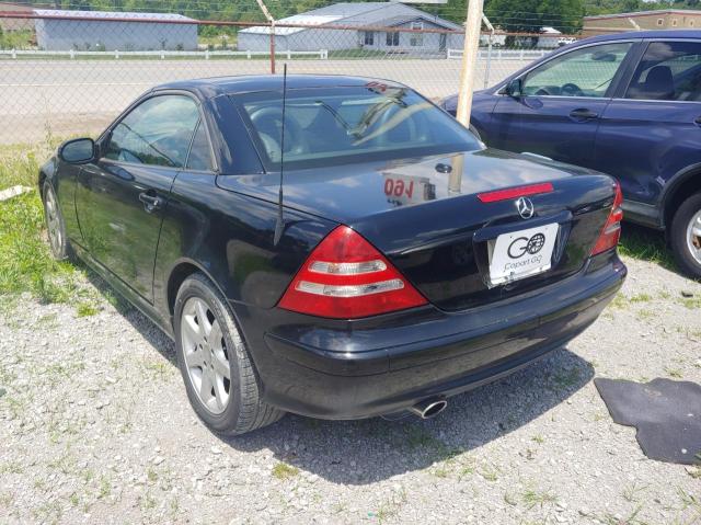 WDBKK49F51F179022 - 2001 MERCEDES-BENZ SLK 230 KOMPRESSOR BLACK photo 3