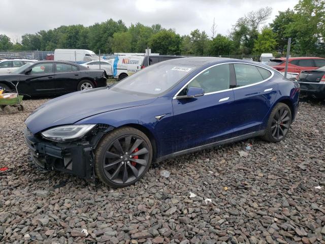 5YJSA1E46GF122834 - 2016 TESLA MODEL S Синій фото 1