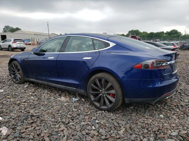 5YJSA1E46GF122834 - 2016 TESLA MODEL S Синій фото 2