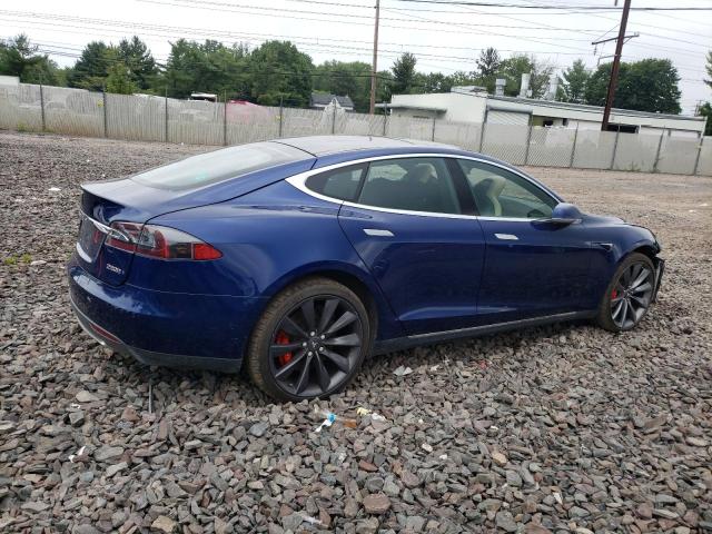 5YJSA1E46GF122834 - 2016 TESLA MODEL S Синій фото 3