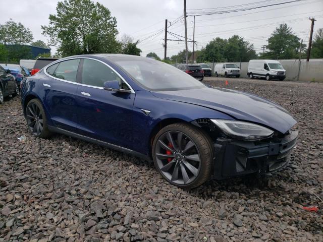 5YJSA1E46GF122834 - 2016 TESLA MODEL S Синій фото 4