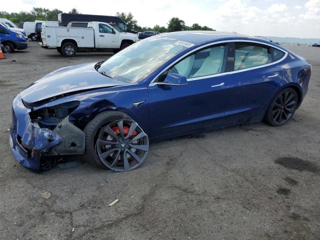 5YJ3E1EC8LF603503 - 2020 TESLA MODEL 3 BLUE photo 1