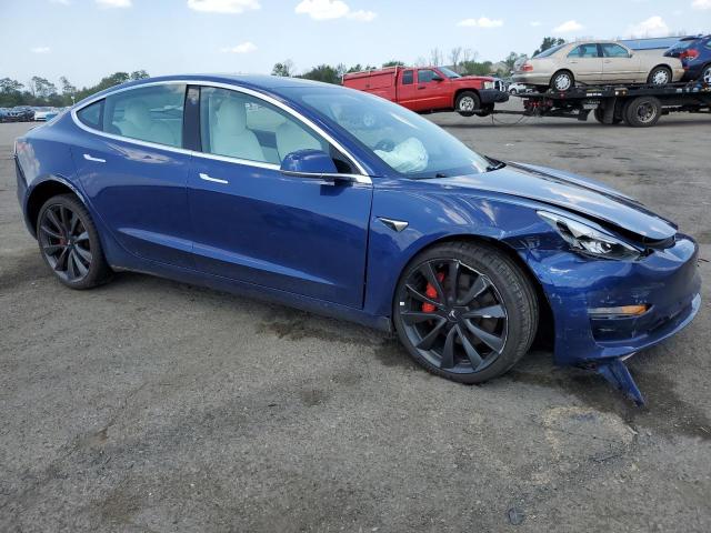 5YJ3E1EC8LF603503 - 2020 TESLA MODEL 3 BLUE photo 4
