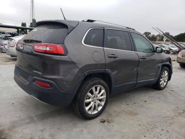 1C4PJLDBXFW580050 - 2015 JEEP CHEROKEE LIMITED GRAY photo 3