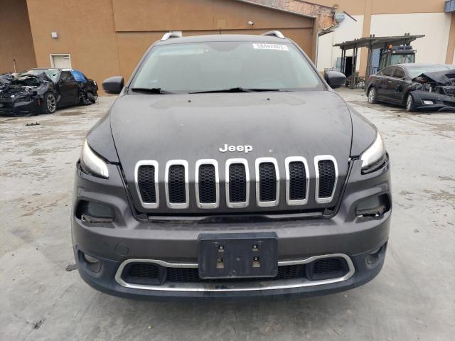 1C4PJLDBXFW580050 - 2015 JEEP CHEROKEE LIMITED GRAY photo 5