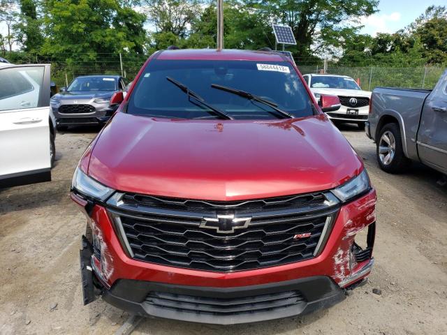 1GNERJKW8NJ155892 - 2022 CHEVROLET TRAVERSE RS RED photo 5