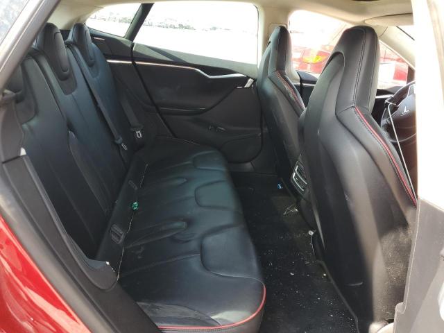 5YJSA1DP1DFP11605 - 2013 TESLA MODEL S Червоний фото 10