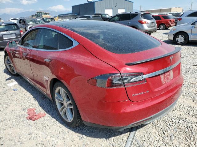 5YJSA1DP1DFP11605 - 2013 TESLA MODEL S Червоний фото 2