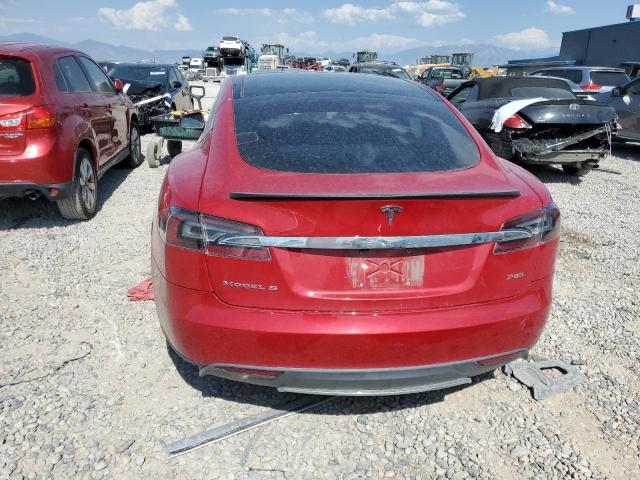 5YJSA1DP1DFP11605 - 2013 TESLA MODEL S Червоний фото 6