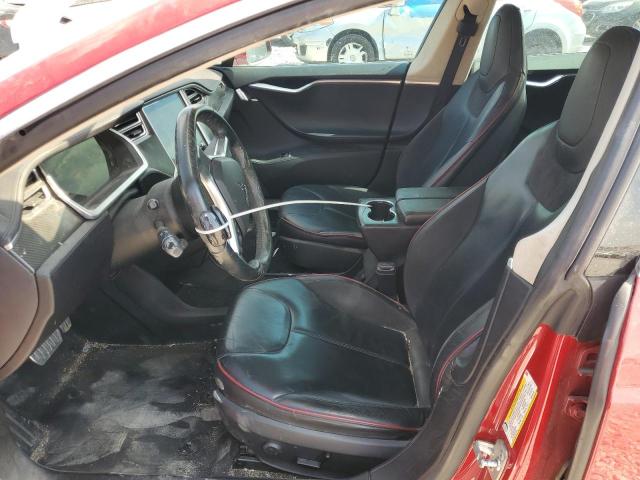 5YJSA1DP1DFP11605 - 2013 TESLA MODEL S Червоний фото 7