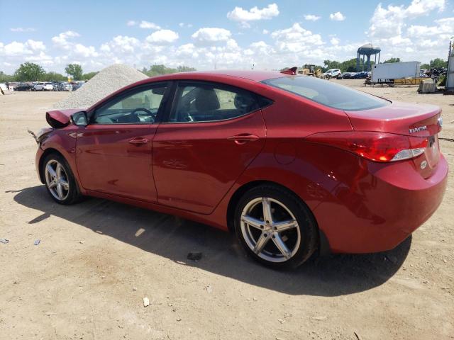 KMHDH4AE1DU736502 - 2013 HYUNDAI ELANTRA GLS RED photo 2