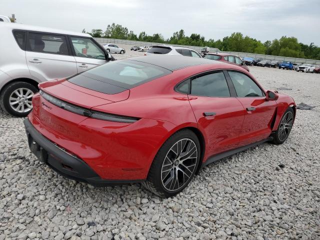 WP0AB2Y1XNSA45727 - 2022 PORSCHE TAYCAN 4S RED photo 3