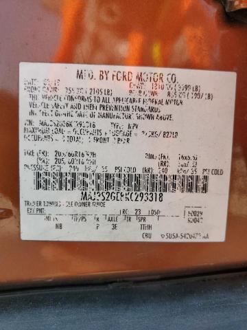 MAJ3S2GE8KC293318 - 2019 FORD ECOSPORT SE Қоңыр фото 13