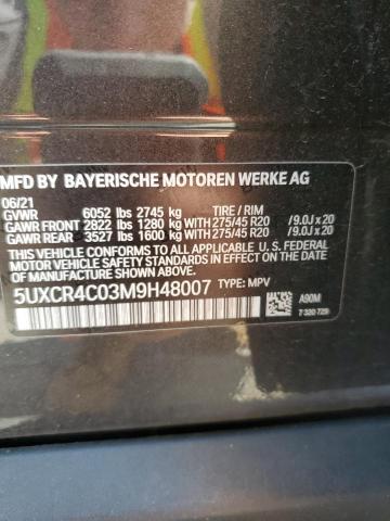 5UXCR4C03M9H48007 - 2021 BMW X5 SDRIVE 40I BLACK photo 13