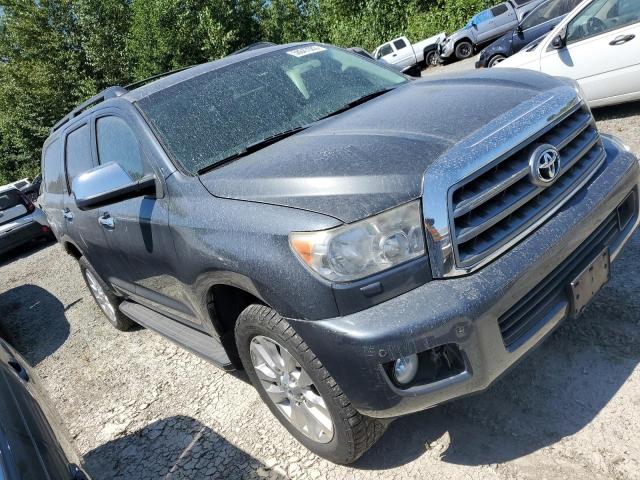 5TDBY67A88S015812 - 2008 TOYOTA SEQUOIA PLATINUM GRAY photo 4